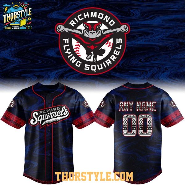 Richmond Flying Squirrels 2026 Native American Heritage Night Personalized Jersey