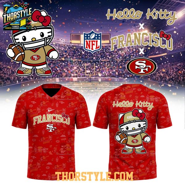 San Francisco 49ers Hello Kitty 2026 x NFL Theme Night Football Jersey