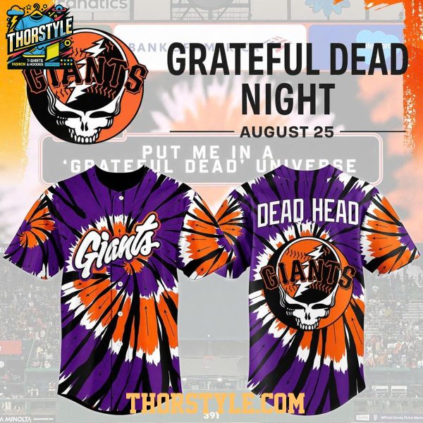 San Francisco Giants 2026 Grateful Dead Night Dead Head City Baseball Jersey
