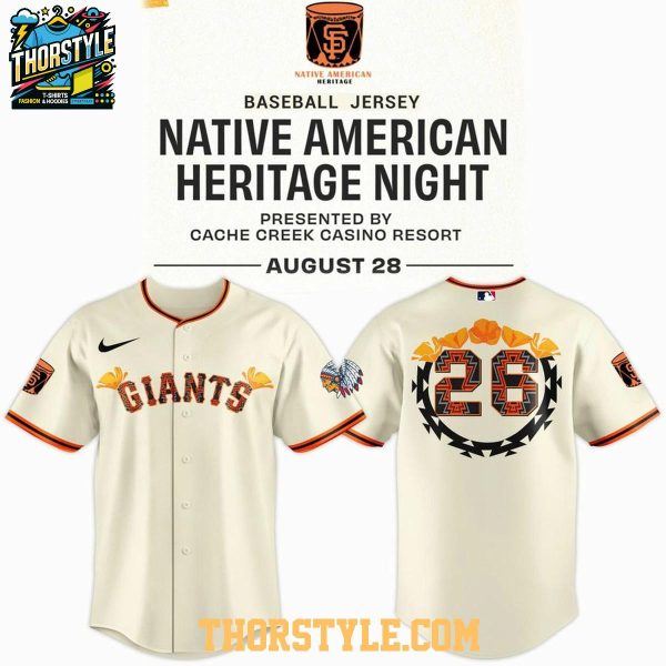 San Francisco Giants x Native American Heritage Celebration 2026 Creamy Jersey