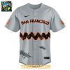 San Francisco Giants x Peanuts Snoopy 2026 Gray Personalized Baseball Jersey