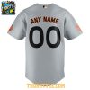San Francisco Giants x Peanuts Snoopy 2026 Gray Personalized Baseball Jersey