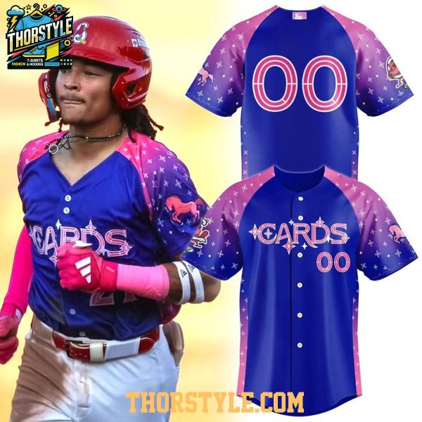 Springfield Cardinals Blue Pink Night 2026 Personalized MiLB Jersey