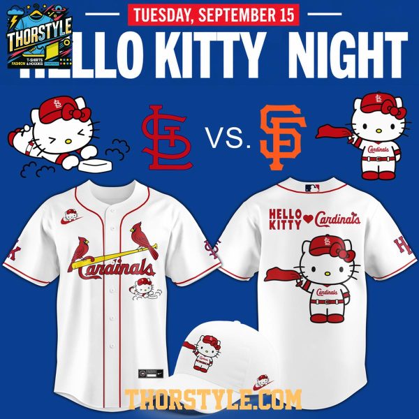 St. Louis Cardinals x Hello Kitty Theme Night 2026 Baseball Jersey