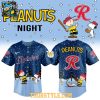 Round Rock Express Peanuts Night 2026 Christmas Game Snowy Baseball Jersey