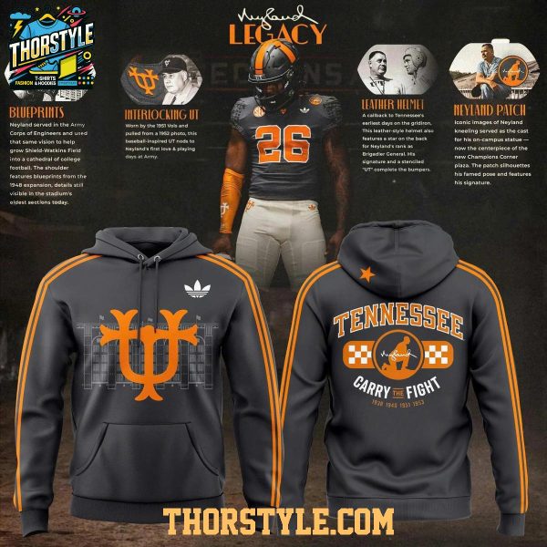 Tennessee Volunteers x Neyland Legacy Smokey Grey 2026 Hoodie