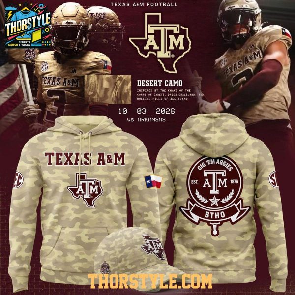 Texas A&M Aggies 2026 Military Honor And Support Hoodie T-Shirt