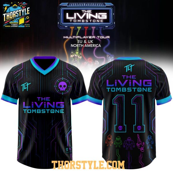 The Living Tombstone Multiplayer Tour 2026 Personalized Football Jersey