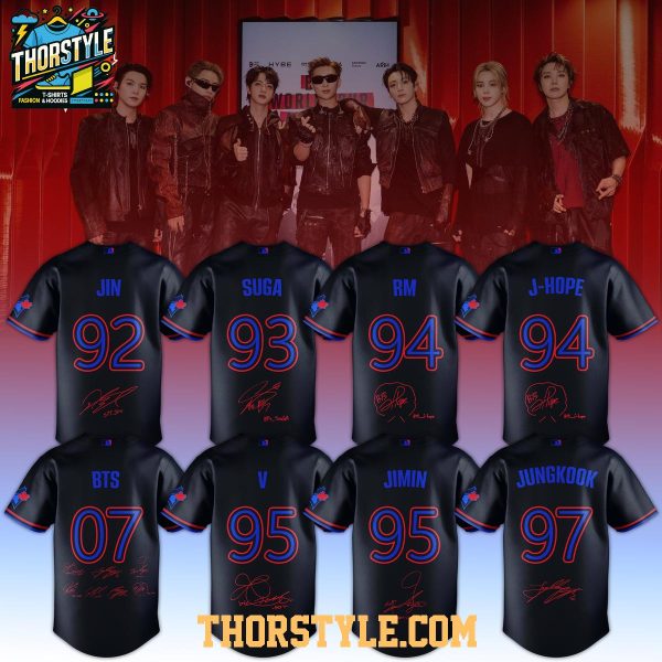 Toronto Blue Jays BTS World Tour Rogers Stadium Night 2026 Personalized Baseball Jersey