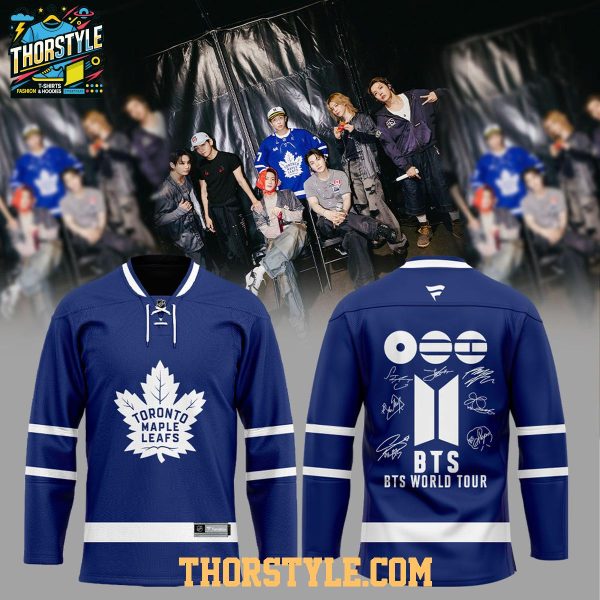 Toronto Maple Leafs 2026 BTS Arirang World Tour Personalized Hockey Jersey