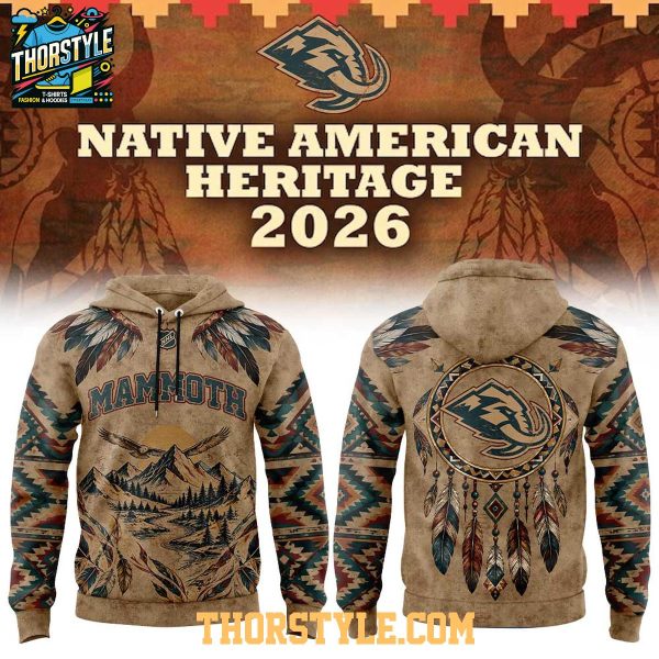 Utah Mammoth 2026 NHL x Native American Heritage Night Hoodie T-Shirt