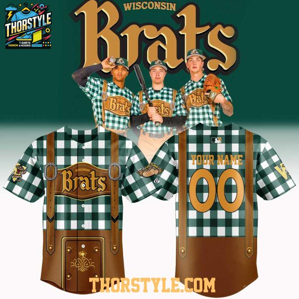 Wisconsin Timber Rattlers 2026 Wisconsin Brats Rawlings MiLB Game Baseball Jersey