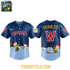 Worcester Red Sox Peanuts Night 2026 Christmas Game Snowy Baseball Jersey
