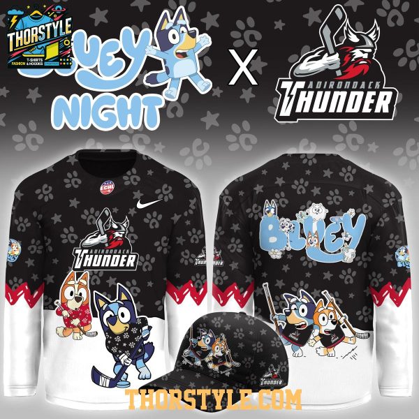 Adirondack Thunder Bluey And Bingo Night 2026 Christmas Hockey Jersey