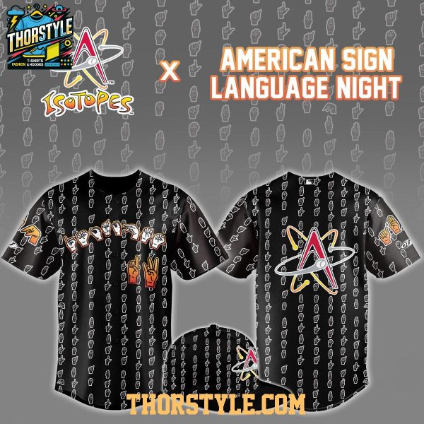 Albuquerque Isotopes x American Sign Language ASL Night 2026 MiLB Jersey