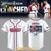 Atlanta Braves Postseason 2026 Clinched Personalized Baseball Jersey