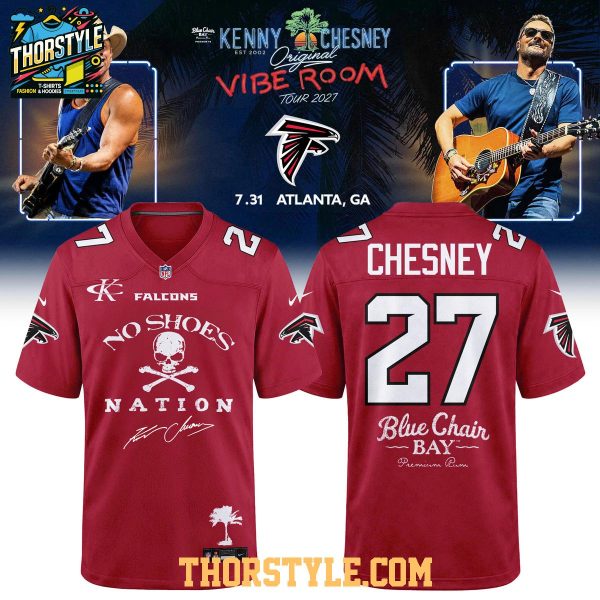 Atlanta Falcons Kenny Chesney The Original Vibe Room Tour 2027 Football Jersey