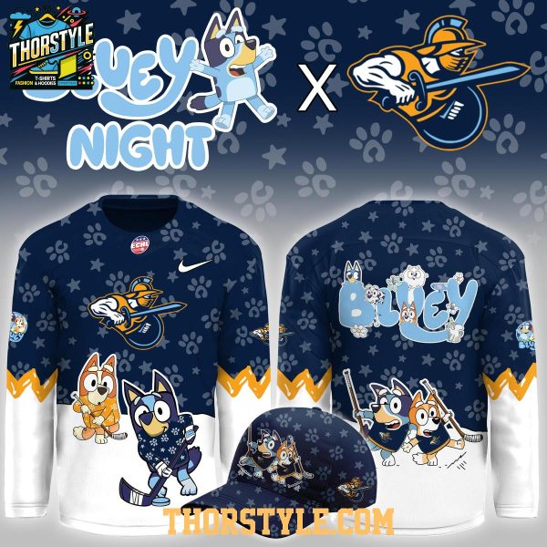 Atlanta Gladiators x Bluey And Bingo 2026 Christmas Game Hockey Jersey