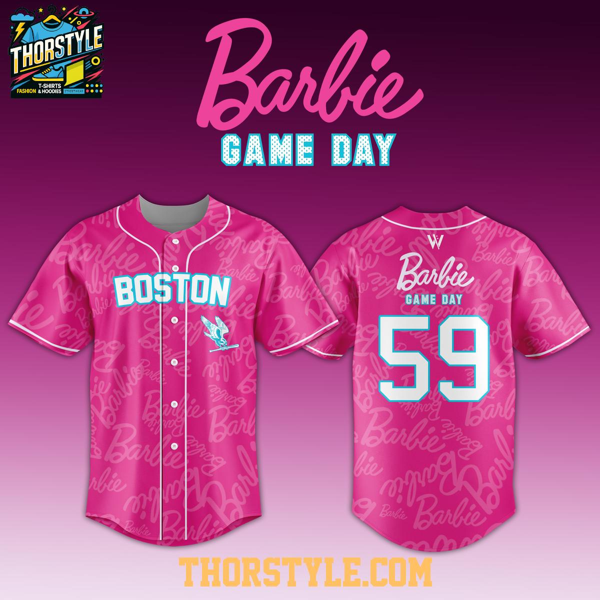 Boston Hunters Barbie Night 2026 WPBL Game Pink Baseball Jersey Boston Hunters Barbie Night 2026 WPBL Game Pink Baseball Jersey