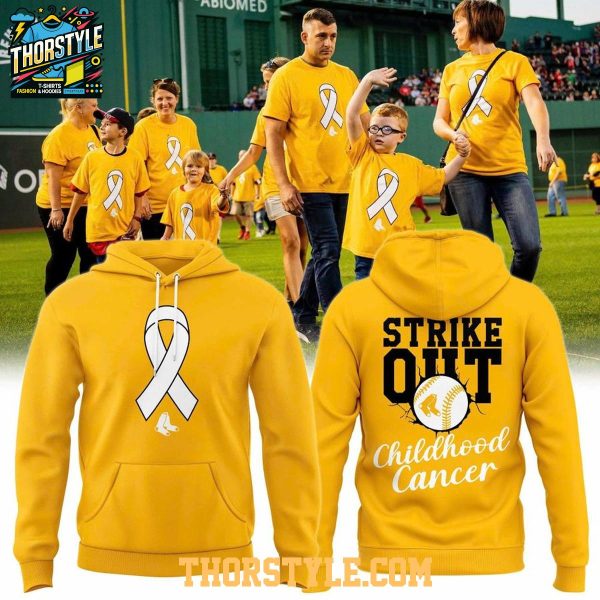Boston Red Sox 2026 Childhood Cancer Awareness Day Tribute Game Hoodie