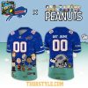 Buffalo Bills Peanuts 2026 X-mas Snoopy Night Custom Football Jersey 1 Buffalo Bills Peanuts 2026 X mas Snoopy Night Custom Football Jersey