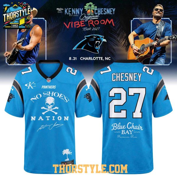 Carolina Panthers Kenny Chesney The Original Vibe Room Tour 2027 Football Jersey