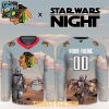 Chicago Blackhawks Star Wars Night 2026 Grogu Game Custom Hockey Jersey