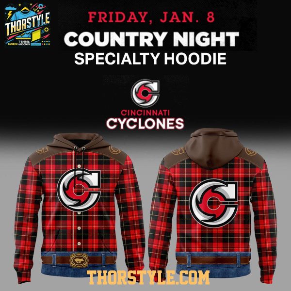 Cincinnati Cyclones 2026-2027 Country Night Cowboys Rodeo Hoodie T-Shirt