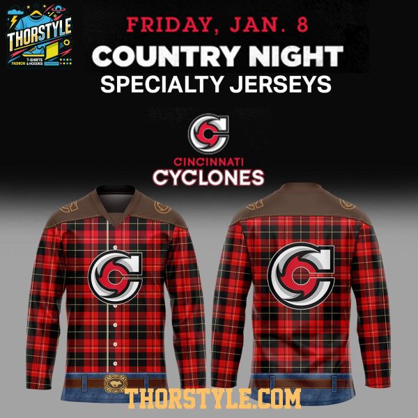 Cincinnati Cyclones 2027 Country Night Cowboys Rodeo Personalized Hockey Jersey