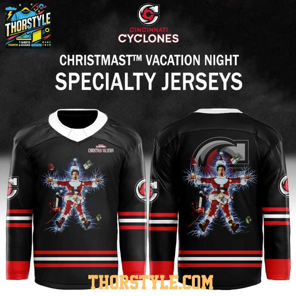 Cincinnati Cyclones x Happiest Christmas Vacation Personalized Hockey Jersey 2026