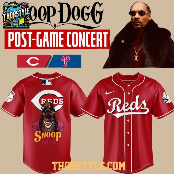 Cincinnati Reds x Snoop Dogg Post Game 2026 Concert Baseball Jersey