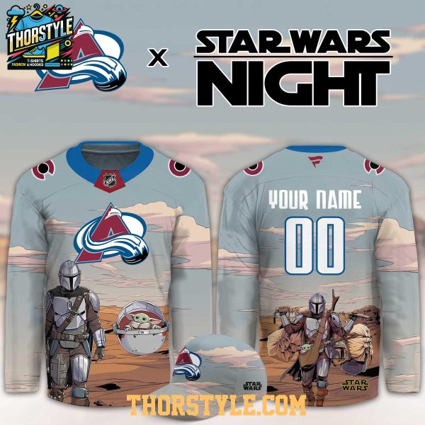 Colorado Avalanche Star Wars Night 2026 Grogu Game Custom Hockey Jersey