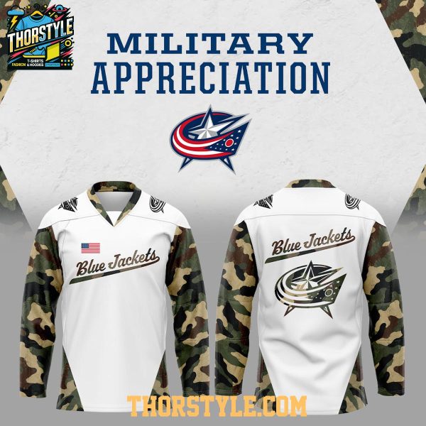 Columbus Blue Jackets Military Appreciation Night 2026 Hockey Jersey