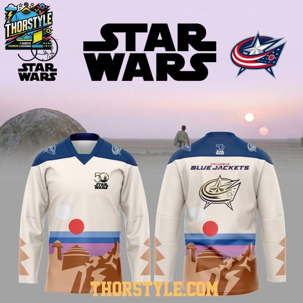 Columbus Blue Jackets Star Wars Night 2026 Anniversary 2026 Hockey Jersey