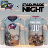 Columbus Blue Jackets Star Wars Night 2026 Grogu Game Custom Hockey Jersey