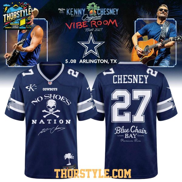 Dallas Cowboys Kenny Chesney The Original Vibe Room Tour 2027 Football Jersey
