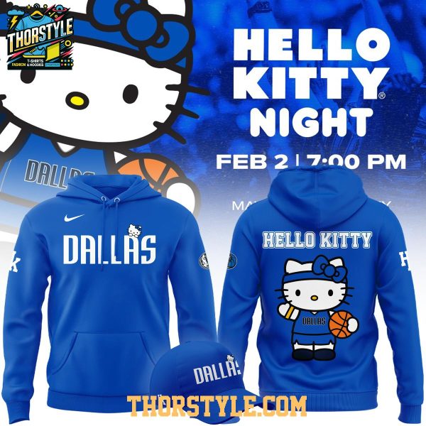 Dallas Mavericks 2026-2027 Hello Kitty Basketball Game Hoodie Shirts