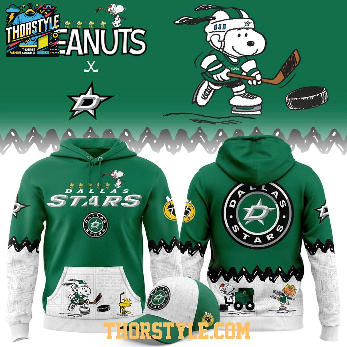 Dallas Stars Peanuts Night 2026 Snoopy Christmas Hoodie T-Shirt Dallas Stars Peanuts Night 2026 Snoopy Christmas Hoodie T-Shirt