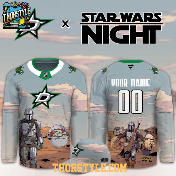 Dallas Stars Star Wars Night 2026 Grogu Game Custom Hockey Jersey