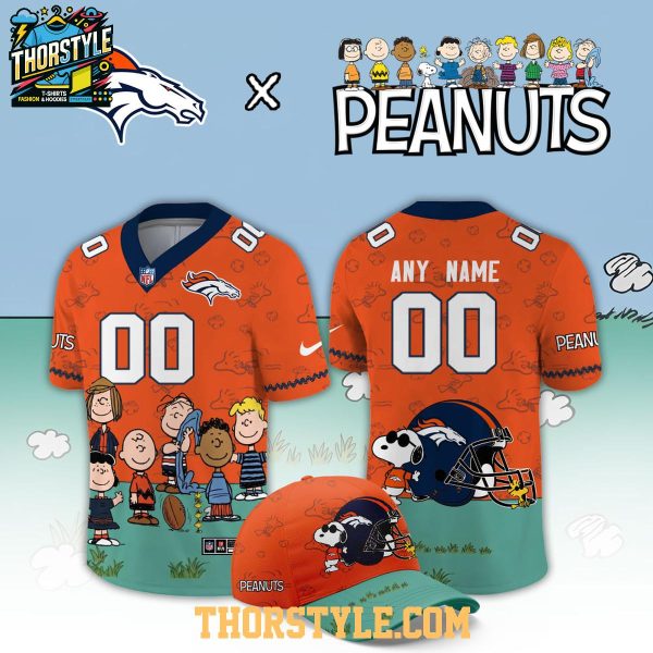 Denver Broncos Peanuts 2026 X-mas Snoopy Night Custom Football Jersey