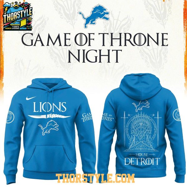 Detroi Lions x Game Of Thrones 2026 House Of The Dragons Hoodie Shirts
