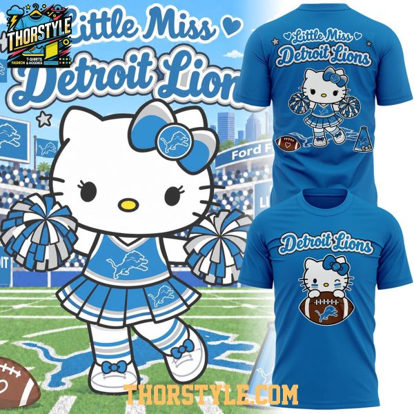 Detroit Lions Hello Kitty 2026 Little Miss Lions Hoodie T-Shirt