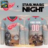 Detroit Red Wings Star Wars Night 2026 Grogu Game Custom Hockey Jersey