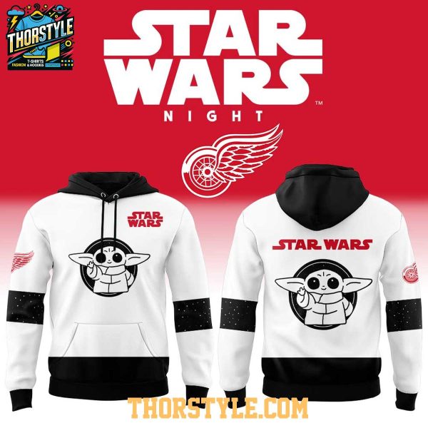 Detroit Red Wings x Star Wars  Night 2026 Baby Yoda Hoodie T-Shirt