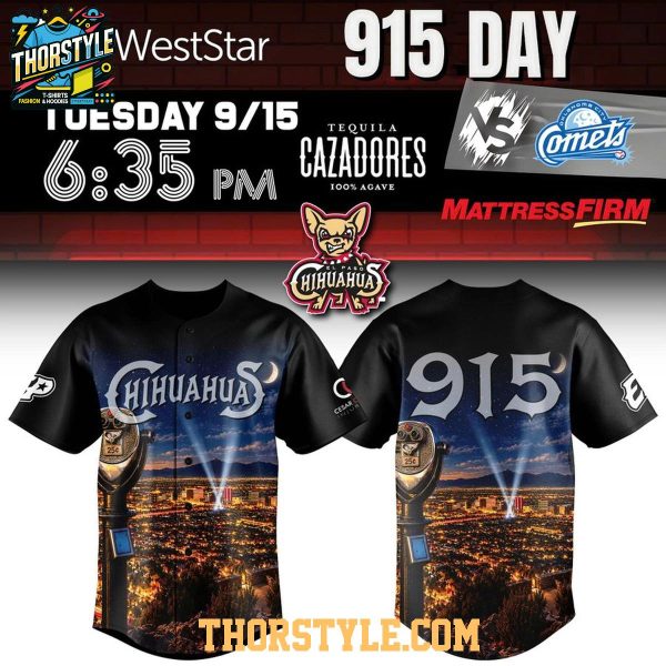 El Paso Chihuahuas 915 Day 2026 Game Night Personalized Baseball Jersey