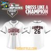 Fayetteville Woodpeckers 2026 Carolina League Champions Baseball Jersey White