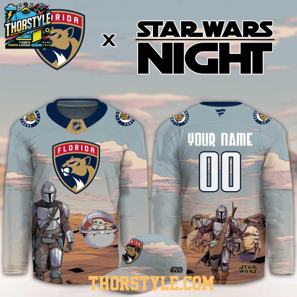 Florida Panthers Star Wars Night 2026 Grogu Game Custom Hockey Jersey