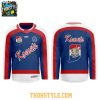 Fort Wayne Komets Military Appreciation Red Blue White Hockey Jersey 2026