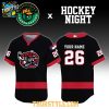 Greensboro Grasshoppers 2026 Hockey Night All Black Custom Baseball Jersey