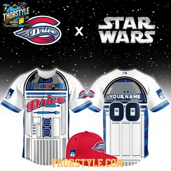 Greenville Drive Star Wars x R2-D2 Night 2026 MiLB Game Custom Baseball Jersey